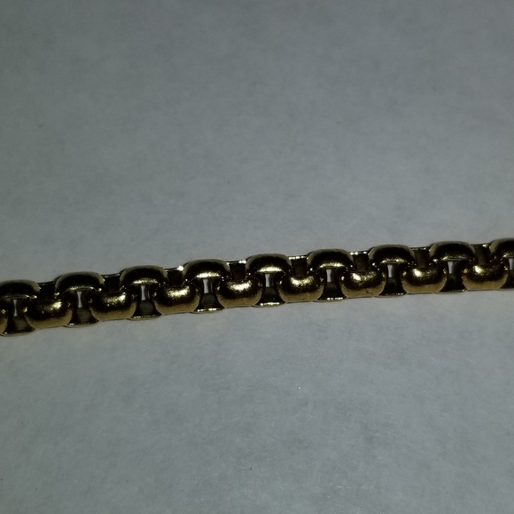 Necklace Heavy Gold Tone Chain Muscle Bodybuilder - Picture 5 of 7